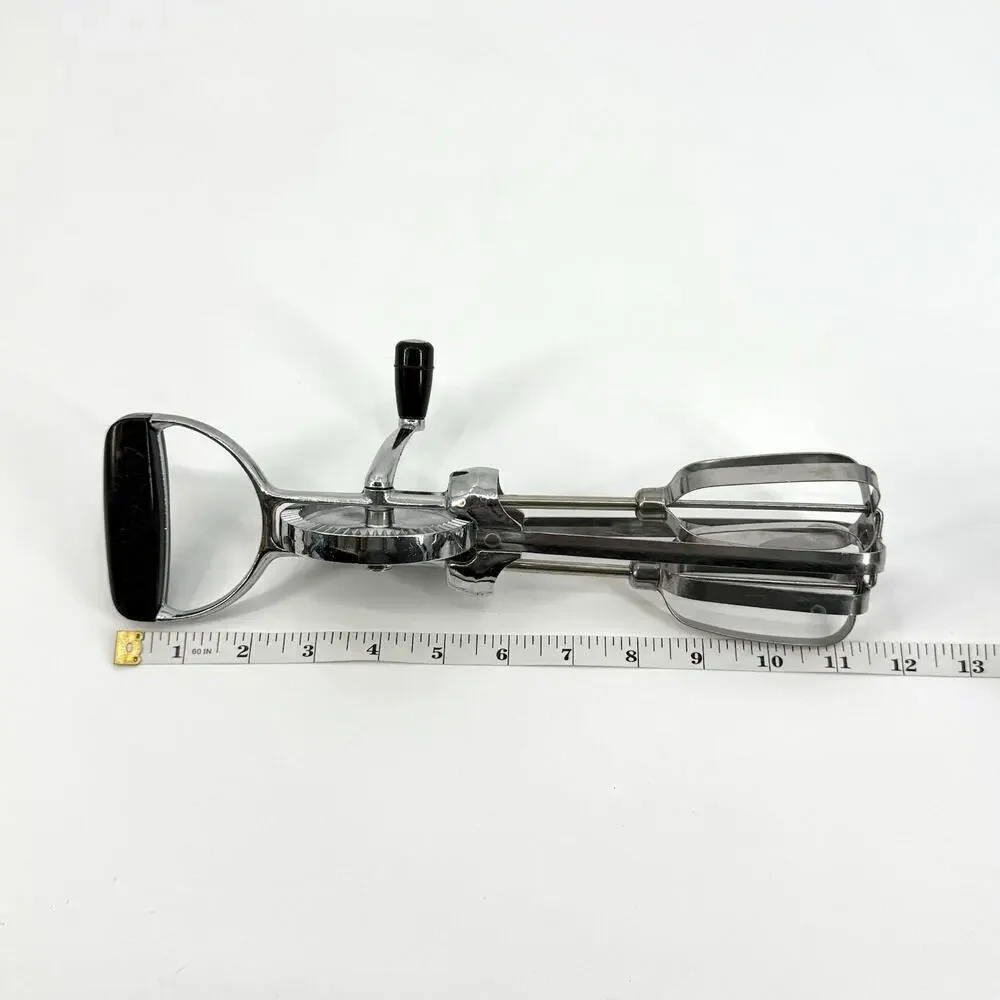 Ekco/Flint Manual Stainless Mixer Egg Beater Pancake Whisk Frother Tool